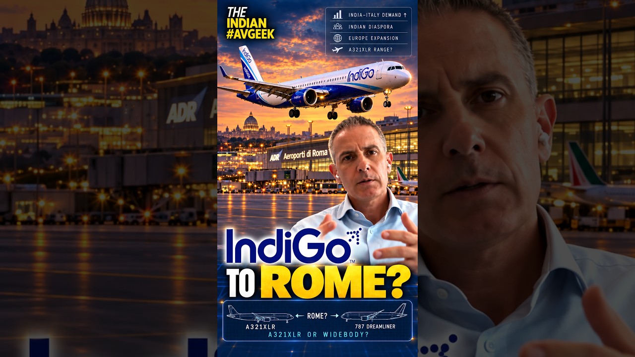 IndiGo to Rome? ADR Says Italy Is on the Radar