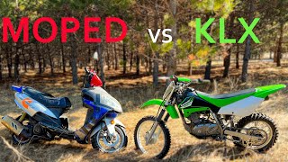 Will A Moped Out Perform A KLX 125 Dirt Bike?