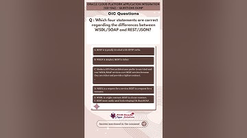 25. Oracle Cloud Platform Application Integration Questions | 1Z0-1042 Questions Dump | OIC question