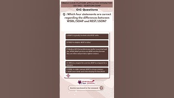 25. Oracle Cloud Platform Application Integration Questions | 1Z0-1042 Questions Dump | OIC question