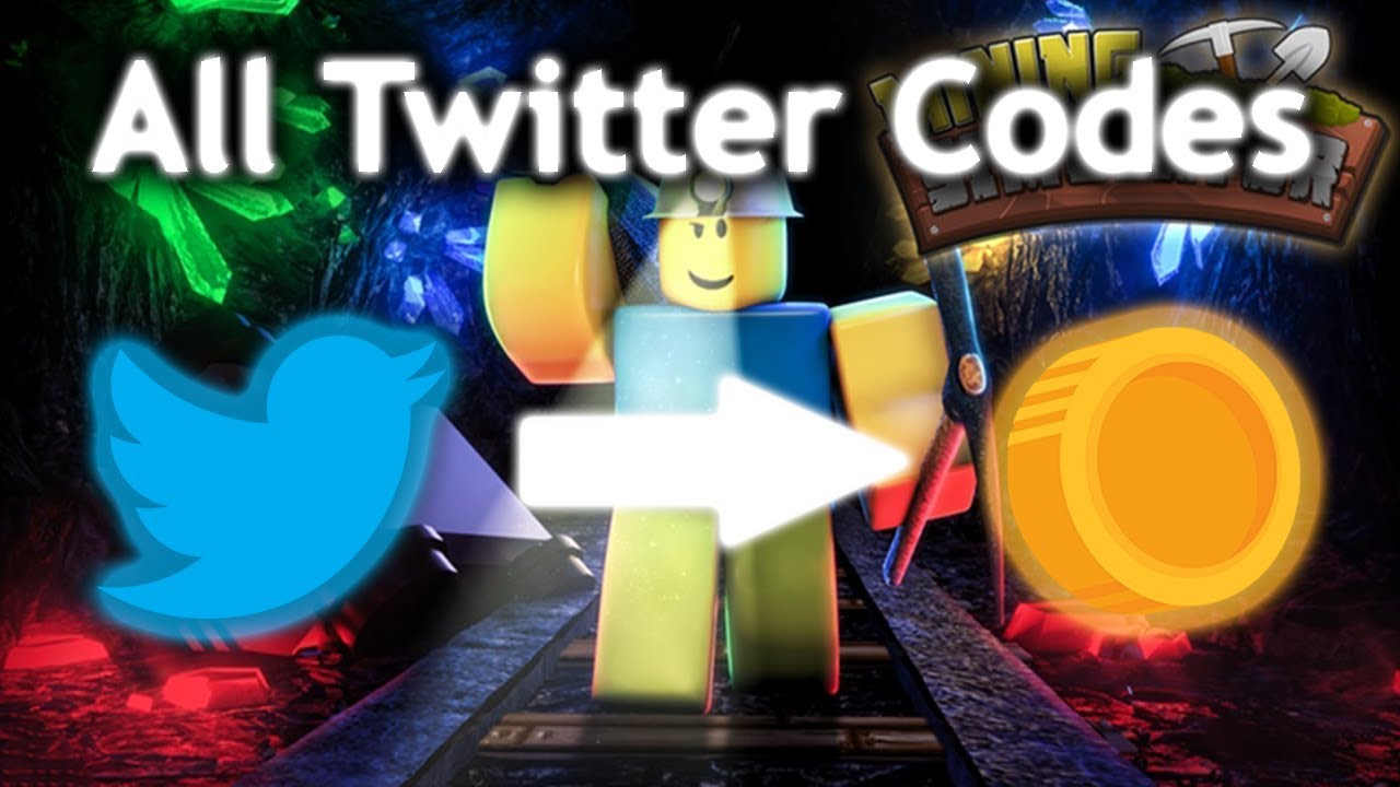 Roblox All Twitter Codes For Mining Simulator YouTube