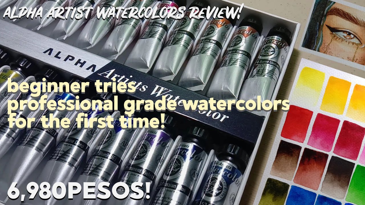 Trying Professional Grade Watercolors for the FIRST TIME! • Alpha