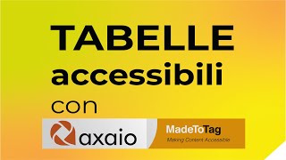 02 MadeToTag TABELLE ACCESSIBILI
