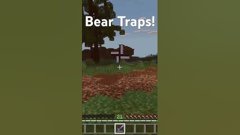 Minecraft Bear Traps! Command Block Creations #minecraftcommands #minecraftguide #superhumanpowers