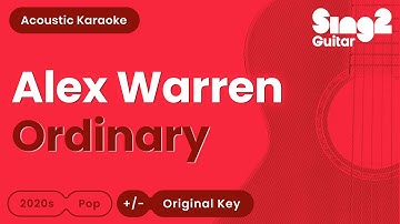 Thumbnail of Alex Warren - Ordinary (Acoustic Karaoke)