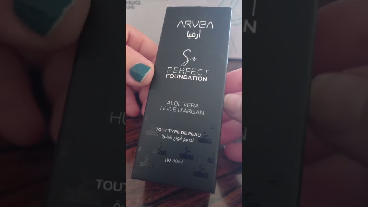 so perfect foundation من عند ارفيا  بالصبار و زيت الارغان تغطية مثالية
