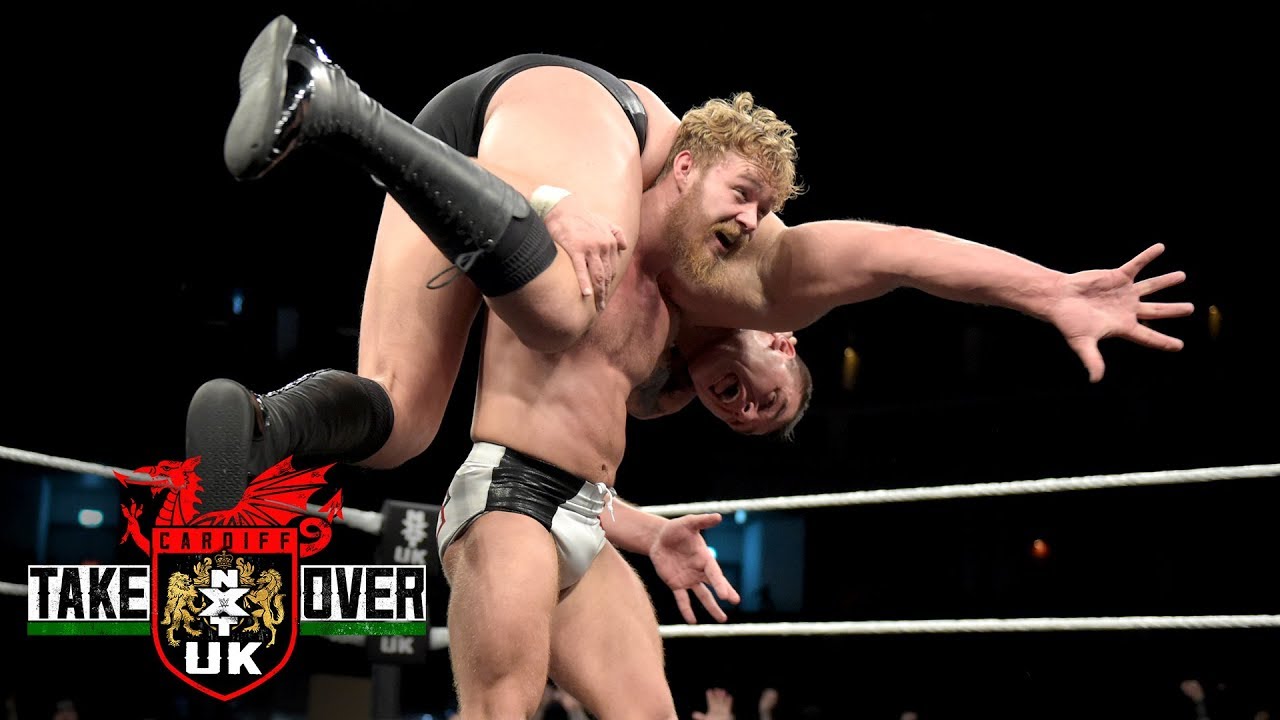 Tyler Bate sends WALTER crashing to the arena floor: NXT UK TakeOver: Cardiff