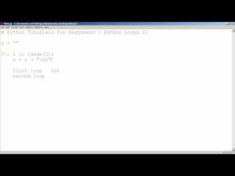 Python Tutorials for Beginners - Python For Loops 2