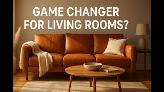 Why the POLY & BARK Cognac Tan Leather Couch is a Game Changer for Your Living Room! Details