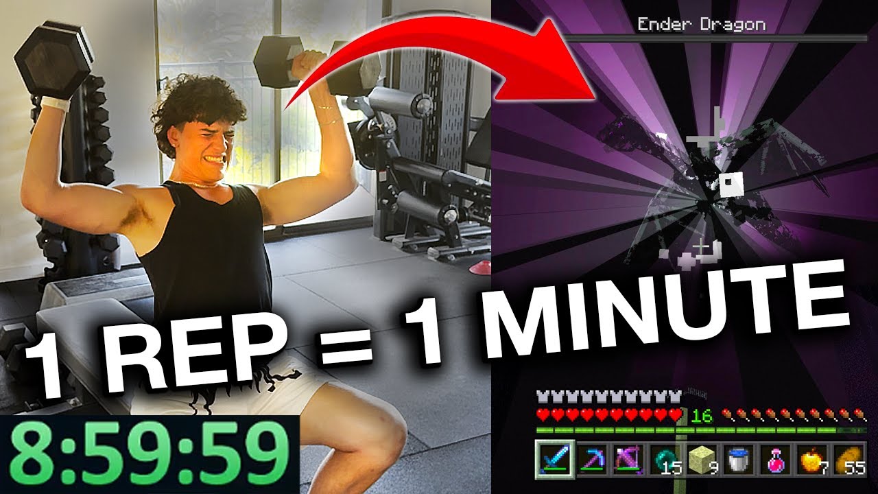 minecraft but 1 REP = 1 MINUTE