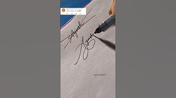 How to make sign letter A? #Ayush signature style#calligraphy #a #viral