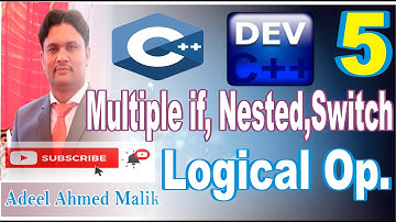 use of multiple if else ||  nested if || switch || logical operators in c++ in Urdu Hindi