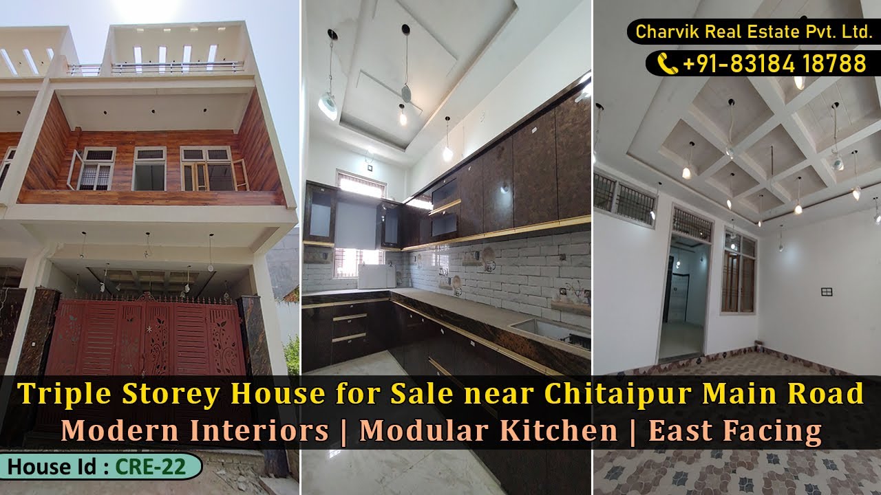 Triple Storey House near Chitaipur main road East Facing Property