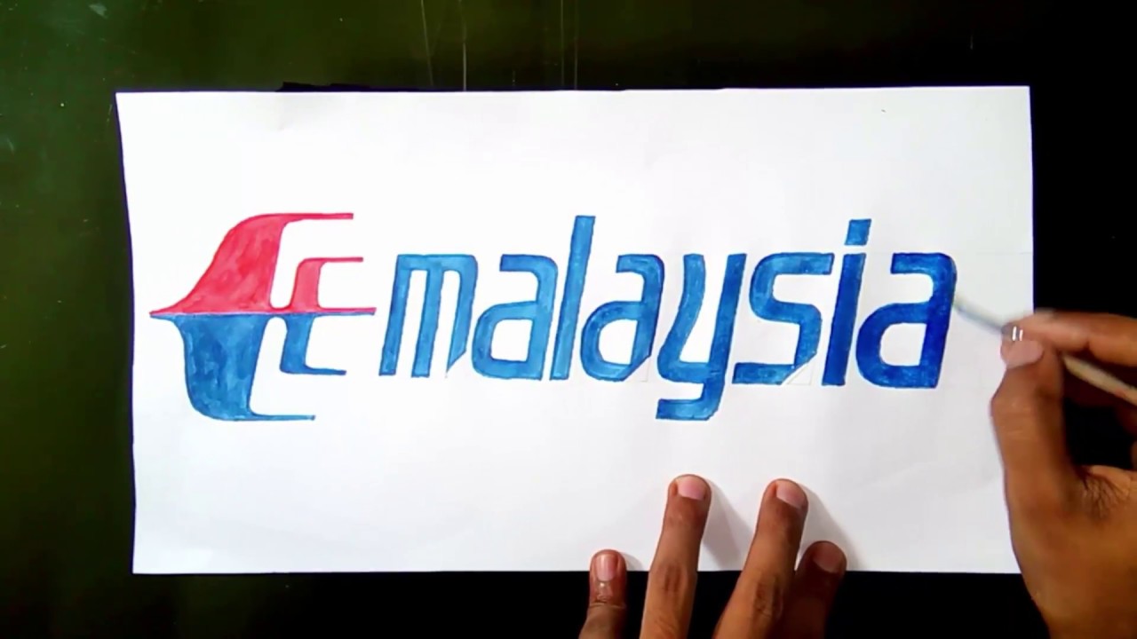 How to draw the Malaysia Airlines logo  YouTube