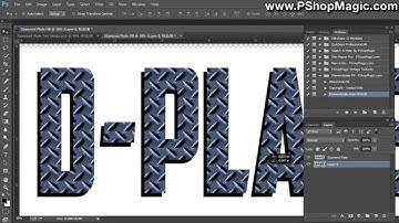 Seamless Diamond Plate Fill Action Adobe Photoshop