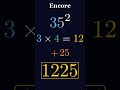 Astuce : 85² de tête en 1 seconde #shorts