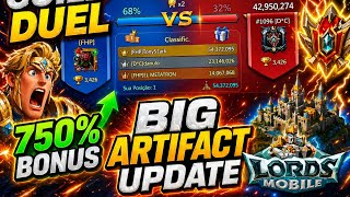 Guild Duel Big Artifact Update 750% Bonus Base Lord Mobile