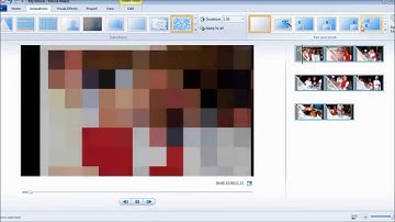 How to make a slide picture using a movie maker windows, with a title, music, video and animations