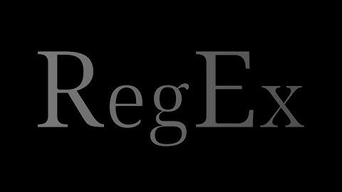 Regex 6 - Character Classes and Negations