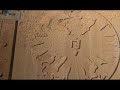 DIY CNC machining SGE eagle - Eintrachtadler mit der Eigenbaufräse in Holz fräsen