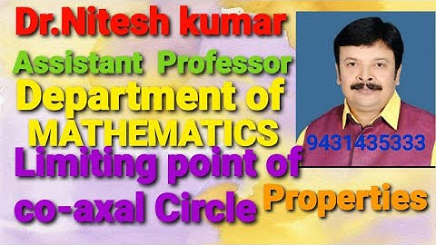Properties of limiting points of co-axal circle