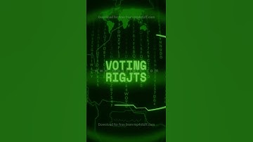 VOTING RIGHTS   Retro CRT green screen glitch text animation