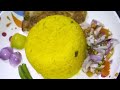 সকালের মেন্যু ভুনা খিচুড়ি ও ডিম ভাজি এবং সালাদ।।@cooking & blogs with marjina
