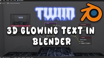 How to make 3D Glowing Text In Blender