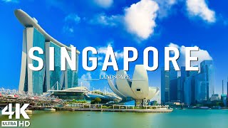 SINGAPORE 4K  Relaxing Music With Beautiful Natural Landscape  4K Video UHD