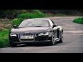 Audi r8 v10 driving really hard and pure sound