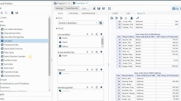 Working With SAS Studio