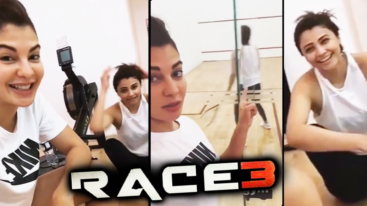 Jacqueline Fernandez And Daisy Shah HOT WORKOUT For RACE 3 | Salman Khan