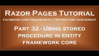 Using stored procedure in entity framework core