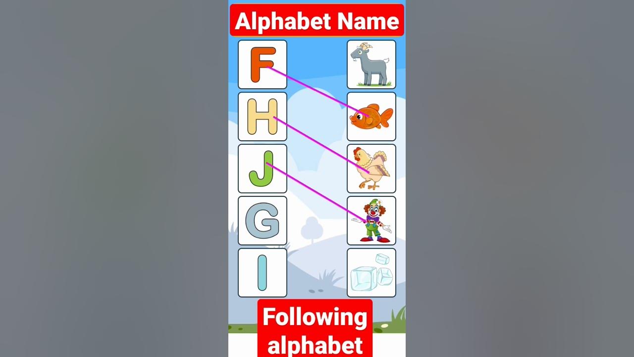 Following the alphabet draw the drawing Tik the answer 7C Salman 👨‍🏫👩‍🏫 ...
