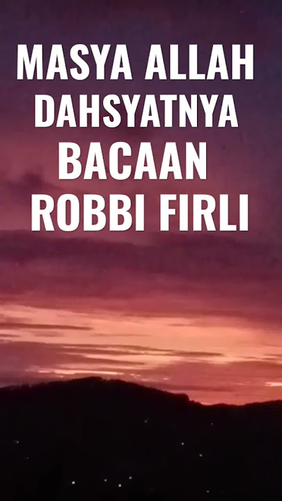 MASYA ALLAH DAHSYATNYA DI BALIK  BACAAN ROBBI FIRLI  USTADZ ADI HIDAYAT # shorts