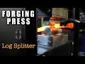 Electric forging press log splitter press