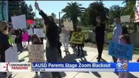 LAUSD Parents Hold Zoom Blackout Protest As District Reaches Deal With Workers On Eventual Reopening