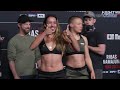 Amanda Ribas and Rose Namajunas All Business at Final Faceoff | UFC on ESPN 53 Staredown