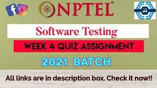 Famous Software Testing | Week 4 Answers | NPTEL || Wealth