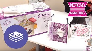 Crafter's Companion Demonstration of 3D Embossing Folders With the Gemini Junior