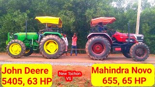 John Deere 5405 VS Arjun Novo 655, New Tractor Tochon, 4 by 4 Tractor Bangla,