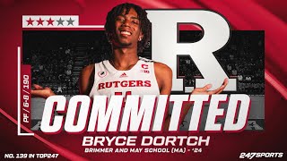 WATCH: PF Bryce Dortch commits to Rutgers LIVE on 247Sports