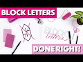 QUICKLY & EASILY Create Block Letters (The Perfect Pair for Hand Lettered Text!)