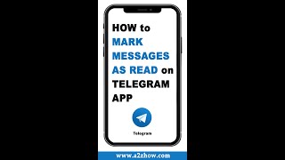 How to Mark Messages as Read on Telegram App shorts