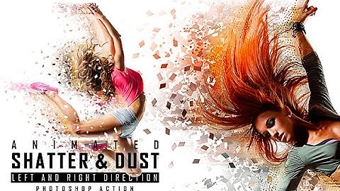 Animated Shatter And Dust Photoshop