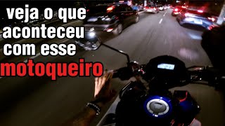 Veja o que aconteceu com esse motoqueiro