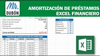 Amortización de Préstamos  Excel Financiero (Parte 1)