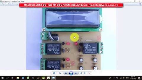 MẠCH ĐO NHIỆT ĐỘ - ĐỘ ẨM ĐIỀU KHIỂN 3 RELAY SỬ DỤNG CẢM BIẾN DHT11 - PIC 16F887/877A.