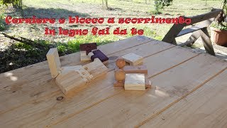 #Cerniere a libro e con angolo limitato e #blocco a scorrimento in legno fai da te