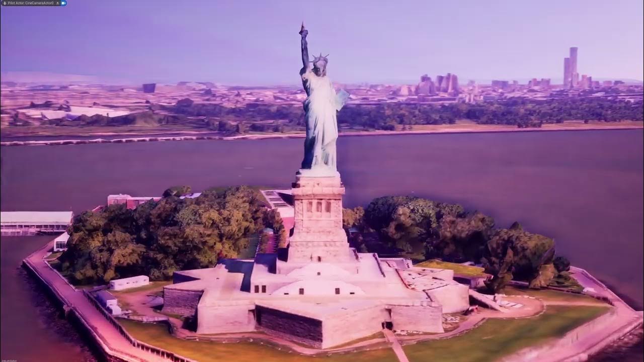 Statue of Liberty google maps in unreal engine 2023 07 02 14 41 34